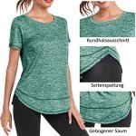 Women's Short Sleeve Gym T-Shirt - Green