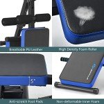 Foldable Sit Up Bench with LCD Monitor