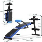 Foldable Sit Up Bench with LCD Monitor