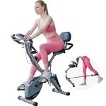 AceFuture 4-in-1 Folding Stationary Exercise Bike