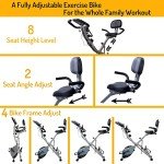 AceFuture 4-in-1 Folding Stationary Exercise Bike