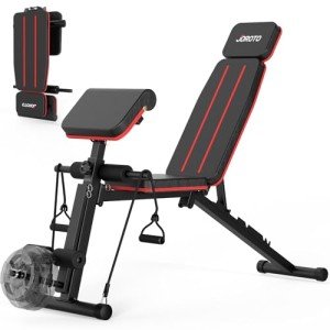 JOROTO Adjustable Foldable Weight Bench for Home Gym