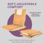 bonVIVO Easy III Folding Floor Chair - Portable Comfort
