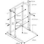 GYM MASTER GM2 Half Power Rack with Spotters