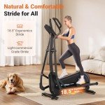 MERACH Self-Generating Long Stride Elliptical Trainer