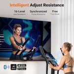 MERACH Self-Generating Long Stride Elliptical Trainer