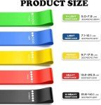 5-Pack Resistance Loop Bands for Home Workouts