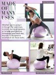 Purple 85cm Gym Ball for Fitness and Yoga