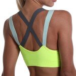 Color Blocked Shock Resistant Sports Bra for Fitness