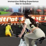 Lacuffy Indoor Exercise Bike with LCD Display