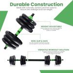 20Kg 5-in-1 Dumbbell, Barbell, Kettlebell Set