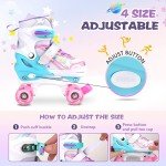 Adjustable Toddler Roller Skates with Light-Up Wheels