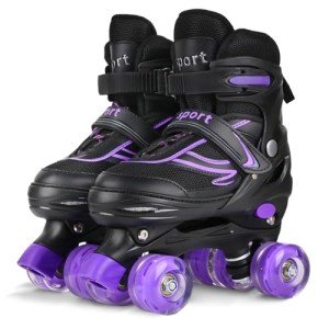 Adjustable Kids Roller Skates with Light Up Wheels