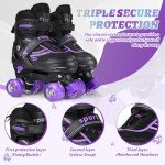 Adjustable Kids Roller Skates with Light Up Wheels