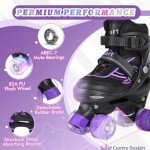 Adjustable Kids Roller Skates with Light Up Wheels