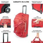 Durable Lightweight Roller Duffle Bag with Skate Wheels