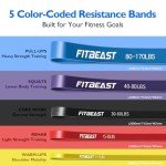 FitBeast 5-Level Resistance Bands Set for Home Gym