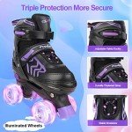 Adjustable Kids Roller Skates with Light-Up Wheels