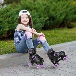 Adjustable Kids Roller Skates with Light-Up Wheels