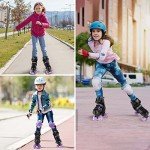 Adjustable Kids Roller Skates with Light-Up Wheels