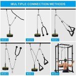 Home Gym Cable Pulley System with Accessories