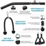 Home Gym Cable Pulley System with Accessories