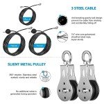 Home Gym Cable Pulley System with Accessories