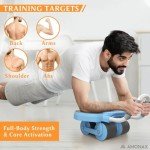 Amonax Four Wheel Ab Roller with Elbow Support