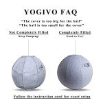 YOGIVO Yoga Ball Chair for Home Office Fitness