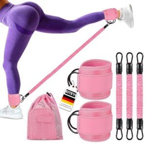 Resistance Bands Set with Cuffs for Effective Workouts