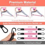 Resistance Bands Set with Cuffs for Effective Workouts