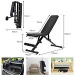 Foldable Weight Bench for Home Workouts