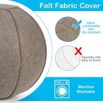 GYMAX 65cm Yoga Ball with Bands and Pump