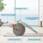 GYMAX 65cm Yoga Ball with Bands and Pump