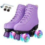 High-Top Double Row Roller Skates for Beginners