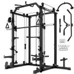 JELENS 2000LBS All-in-One Smith Machine & Rack