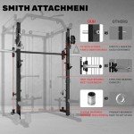 JELENS 2000LBS All-in-One Smith Machine & Rack