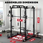 JELENS 2000LBS All-in-One Smith Machine & Rack