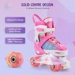 Gonex Adjustable Quad Roller Skates for All Ages