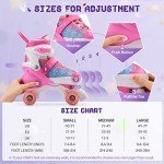 Gonex Adjustable Quad Roller Skates for All Ages