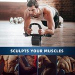 Silent Dual Wheel Ab Roller with Elbow Support