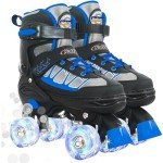 Kids Adjustable Roller Skates with Light-Up Wheels