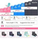 Kids Adjustable Roller Skates with Light-Up Wheels