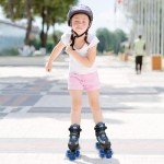 Kids Adjustable Roller Skates with Light-Up Wheels