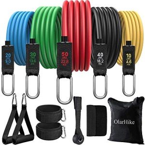 OlarHike 11-Piece Resistance Bands Set for Home Fitness
