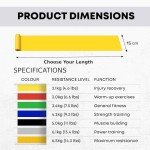 OVAH Fitness 7-Level Resistance Bands for Home Workouts