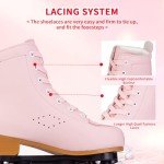 Pink Double Row Roller Skates for Beginners