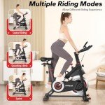 Indoor Cycling Bike with Comfort Seat & LCD Display