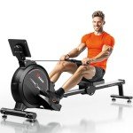 Wenoker Foldable Magnetic Rowing Machine for Home Fitness