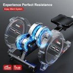 Wenoker Foldable Magnetic Rowing Machine for Home Fitness